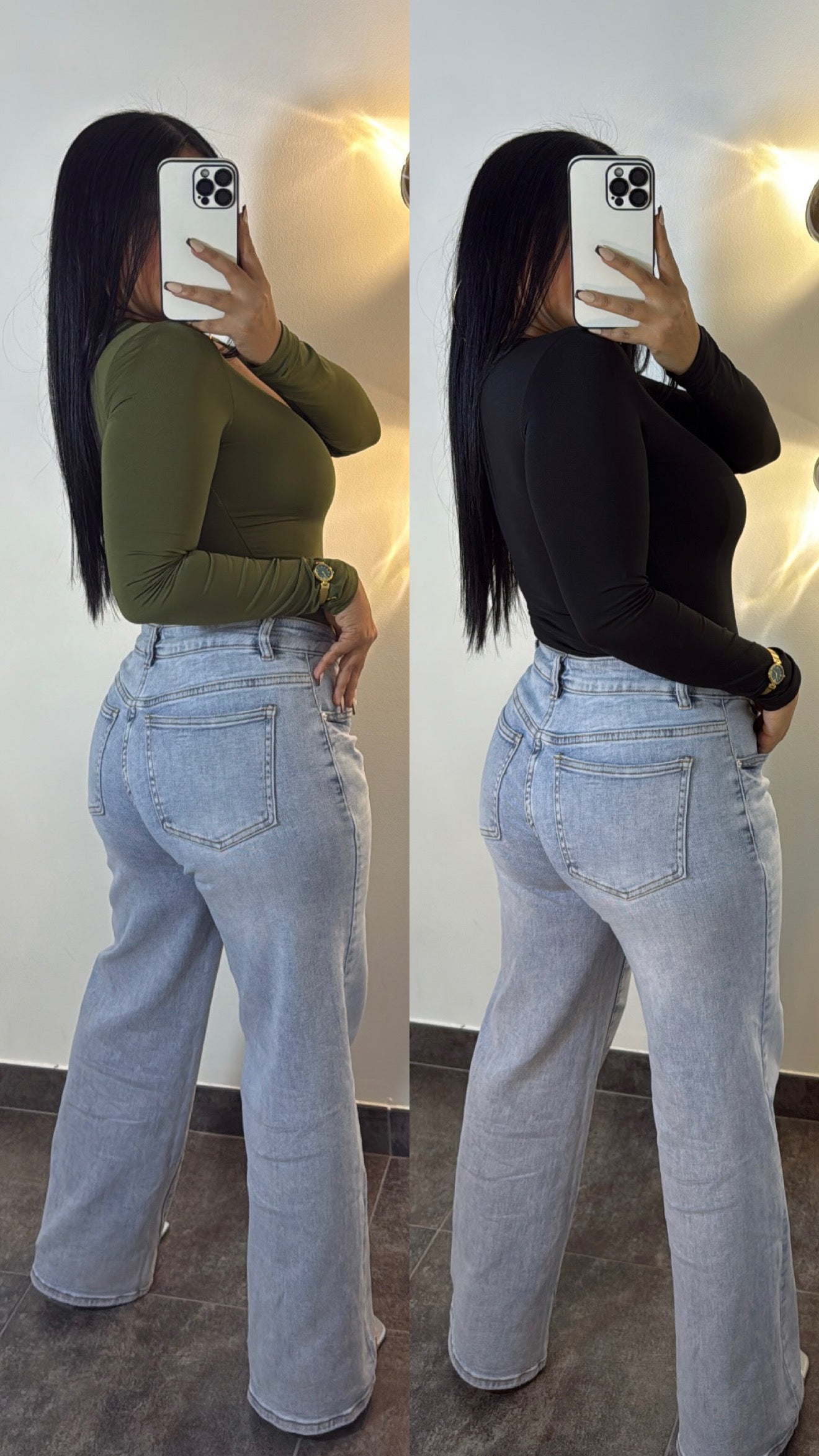 JEANS RECTOS EFECT PUSH-UP